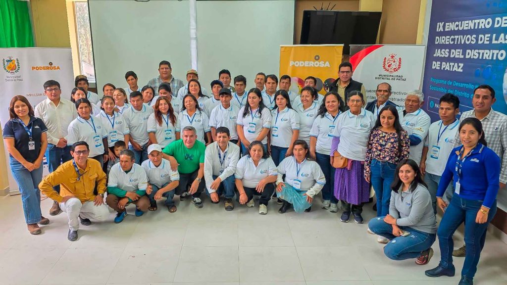 Poderosa organizó encuentros de las JASS para fortalecer la gestión comunitaria del agua potable en Pataz y Pías.