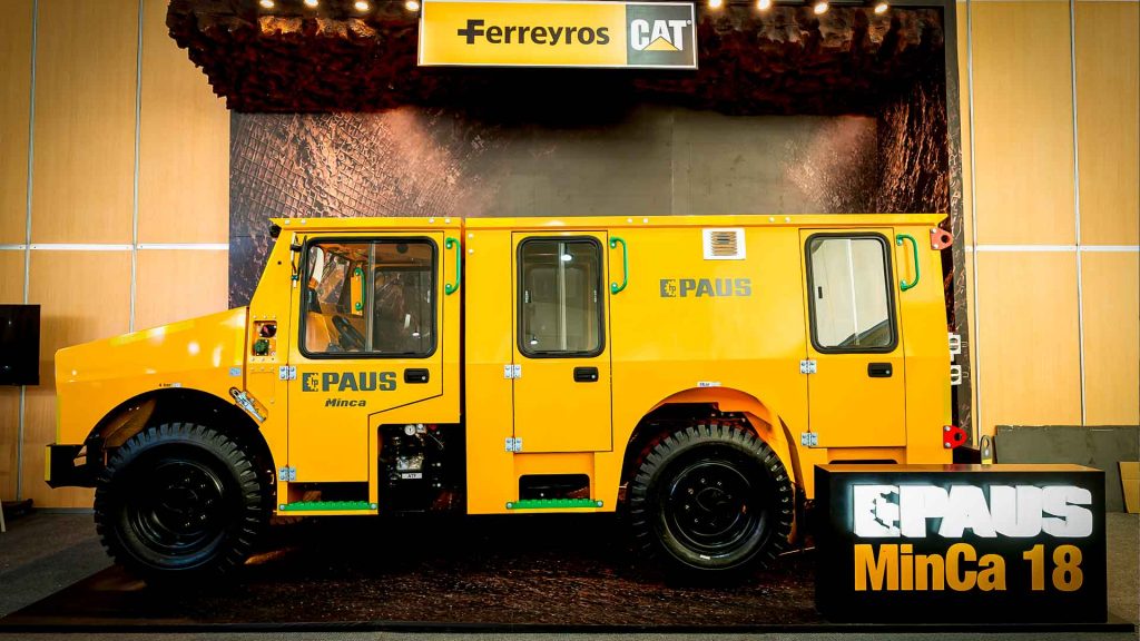 Ferreyros presenta Minca 18 para transporte de personal en minería subterránea
