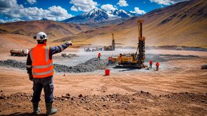 Trabajos de exploración minera en Perú mediante perforación diamantina