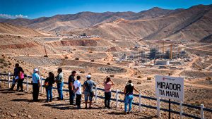 Tía María supera 47% de avance y prevé iniciar producción de cobre a fines de 2027