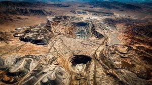 Cobre chileno en la mina Radomiro Tomic de Codelco