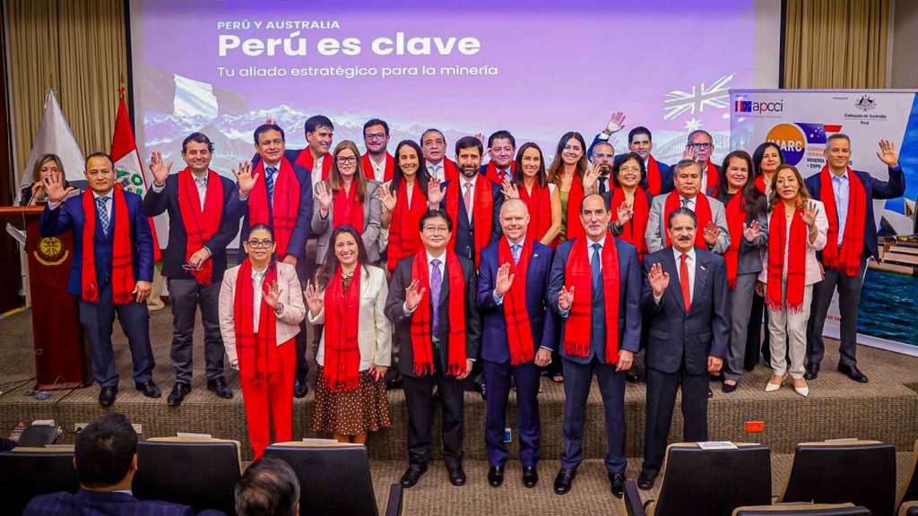 Presentación oficial de la delegación peruana que participará en IMARC 2026 en Australia, encabezada por el MINEM.