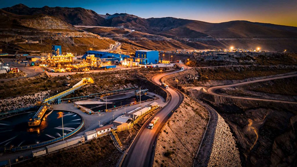 Vista de la operación minera Las Bambas en Apurímac, Perú