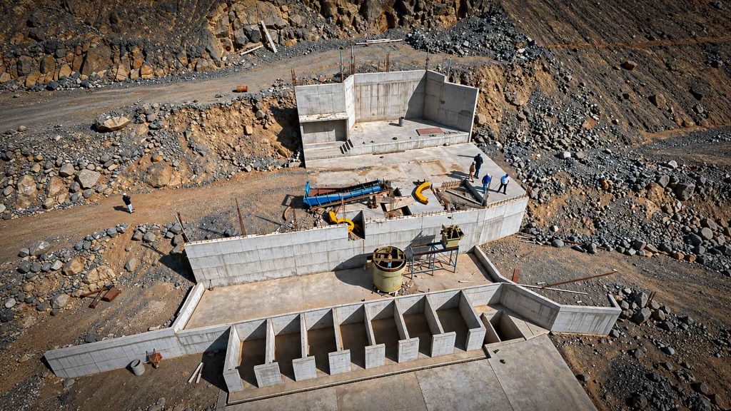 Vista de la planta de procesamiento de oro La Patona, proyecto de Nativo Resources en Arequipa.