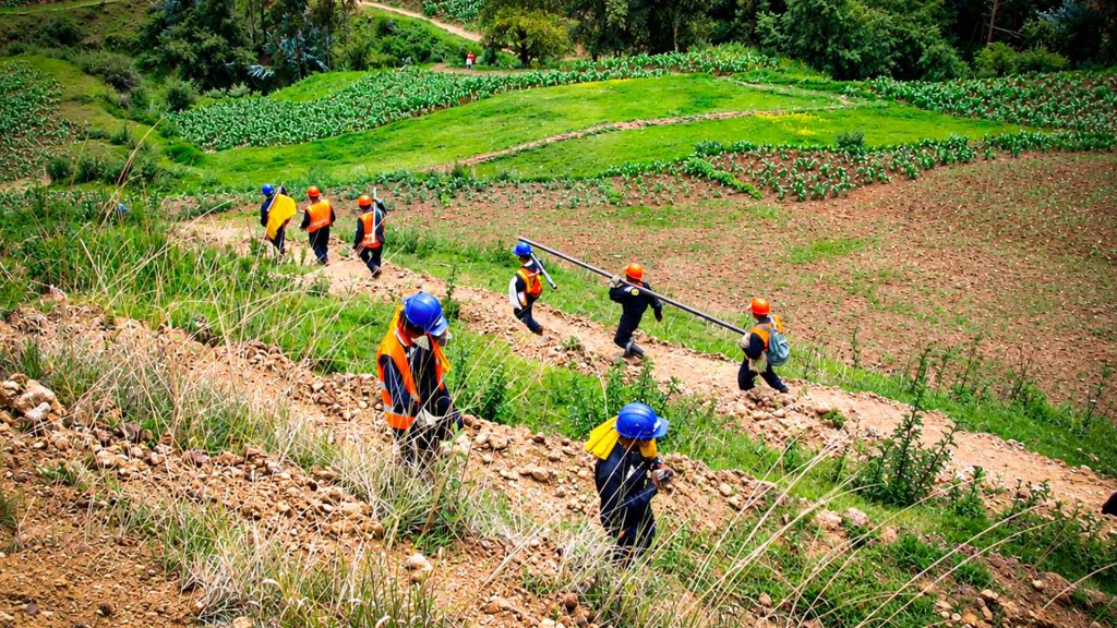 Vista del proyecto Cotabambas de Panoro Minerals en Apurímac, donde se proyecta una nueva campaña de perforación.