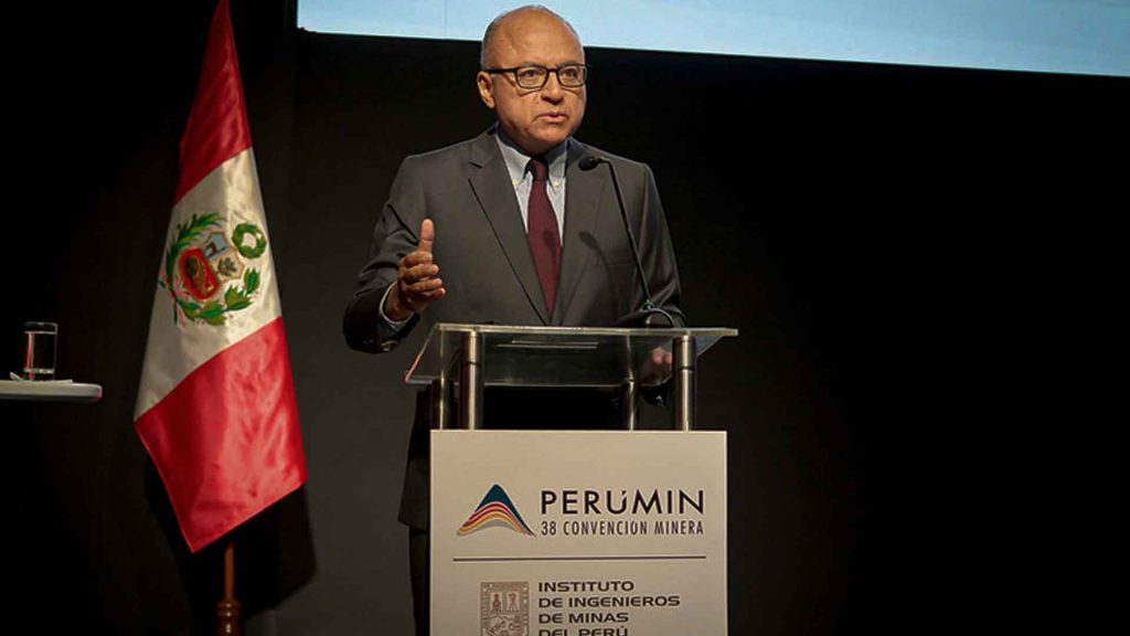 Víctor Gobitz, presidente de PERUMIN 38, quien plantea impulsar una agenda de acción para la formalización de la economía peruana.